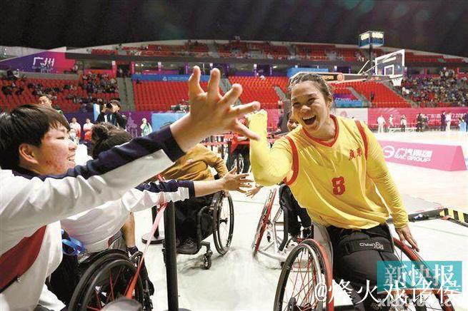 广东三人制轮椅篮球女队取得五连胜